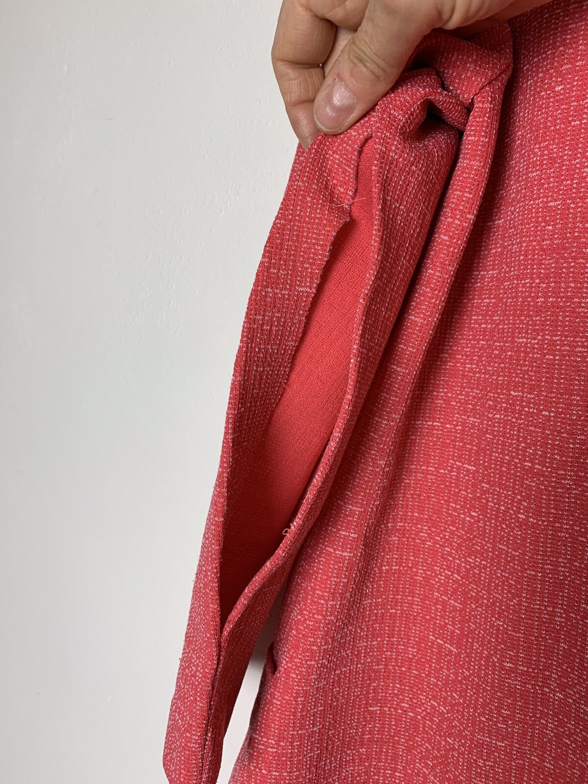 VTG 70s Red Polyester Tailored Jacket Blazer M MEDIUM Flaw Graff Californiawear
