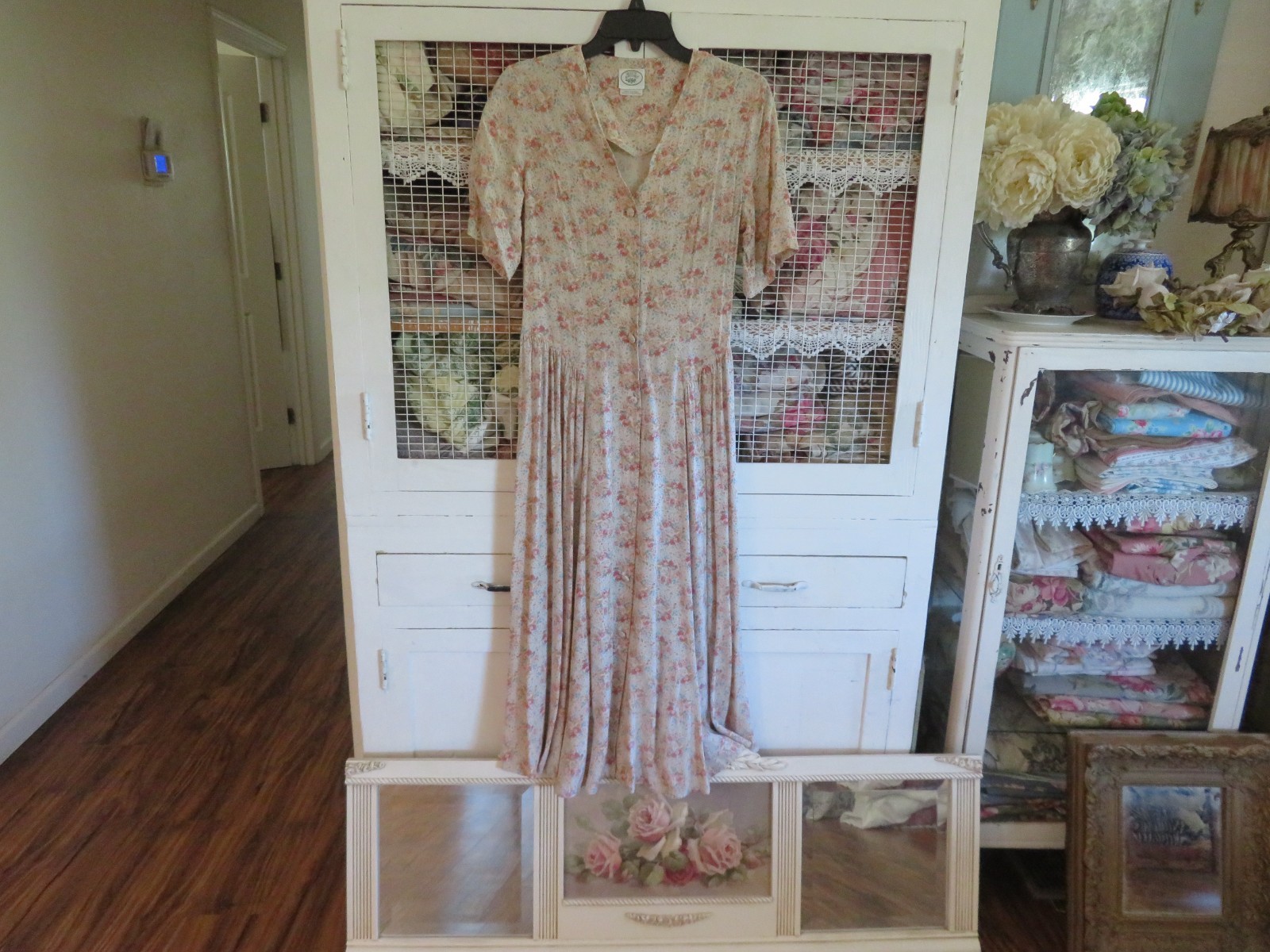 Vintage Women&rsquo;s Laura Ashley Dress Boho Chic Farmer Girl sz 8 MoreDressesListed