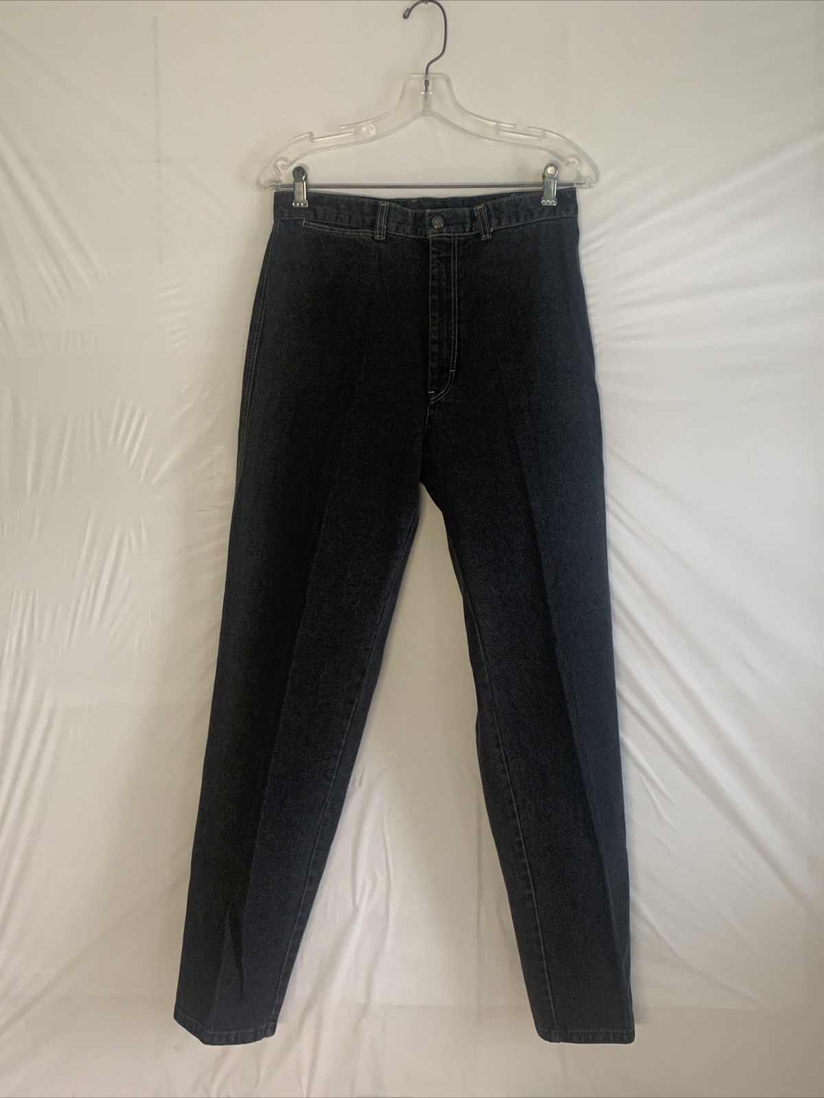 Pizzazz New York Paris Jeans Women Waist 28” X 29” Long Black