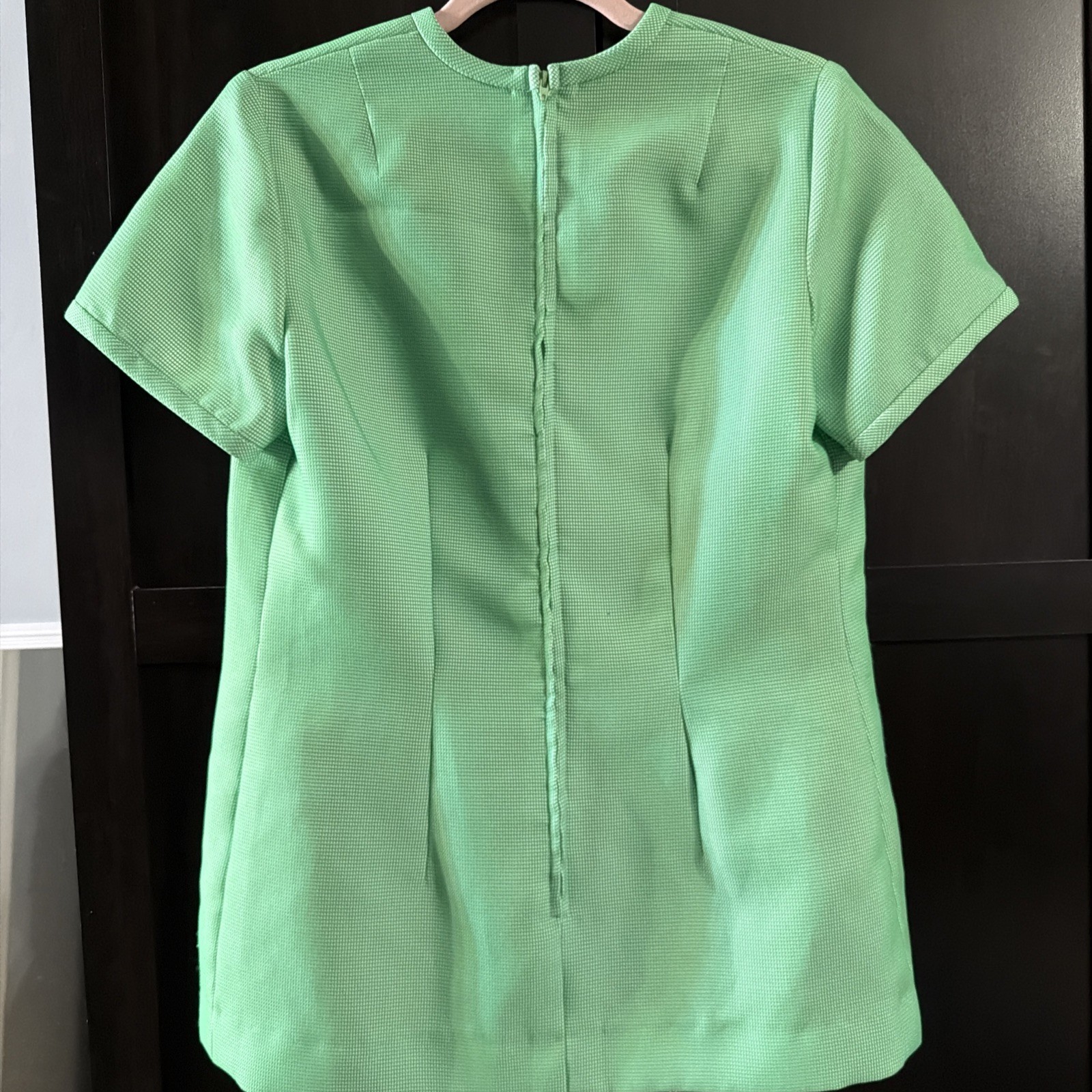 Vintage 1960’s Handmade Top Blouse With Zippered Back Size XS/S