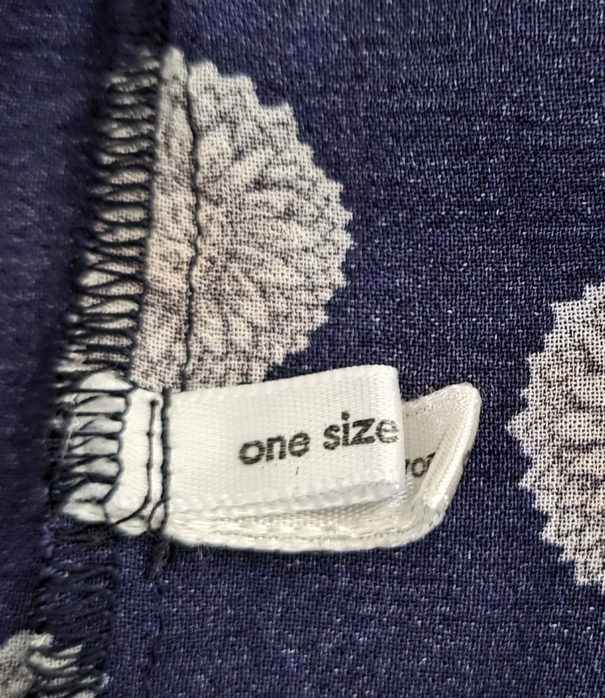 SU-ZEN OS Top Tunic Navy Floral Dots Pullover Semi-Sheer &rsquo;90s Art To Wear Boho