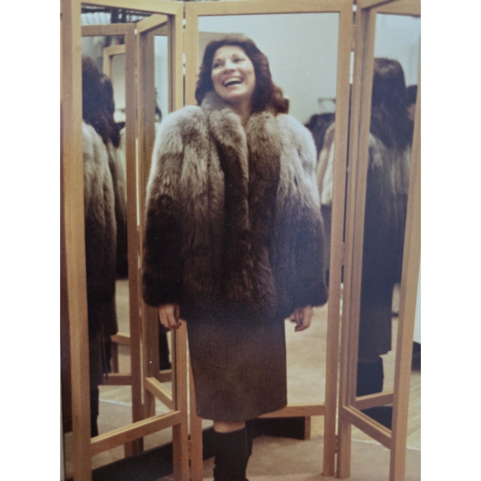 Vintage Ombre Silver Fox Fur Jacket, Impeccable, Flawless , Girls Deserve Fur