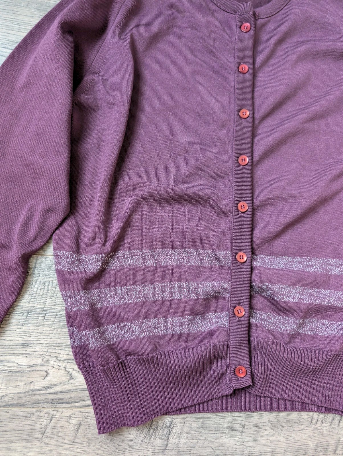 Vintage Givenchy Sport Women Button Down Classic Plum Qiana Cardigan Old Money