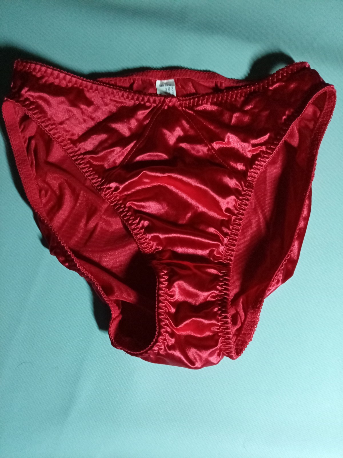 Carter&rsquo;s Vtg New Size 8 XL Satin Stretch 90s Red Hipster Panties