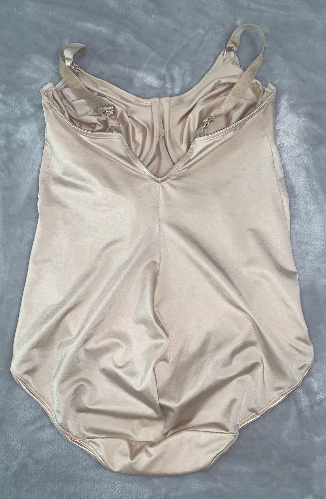 VTG Glossy Stretch satin Bodybriefer All-In-One Girdle Bodysuit 40DD Shaping