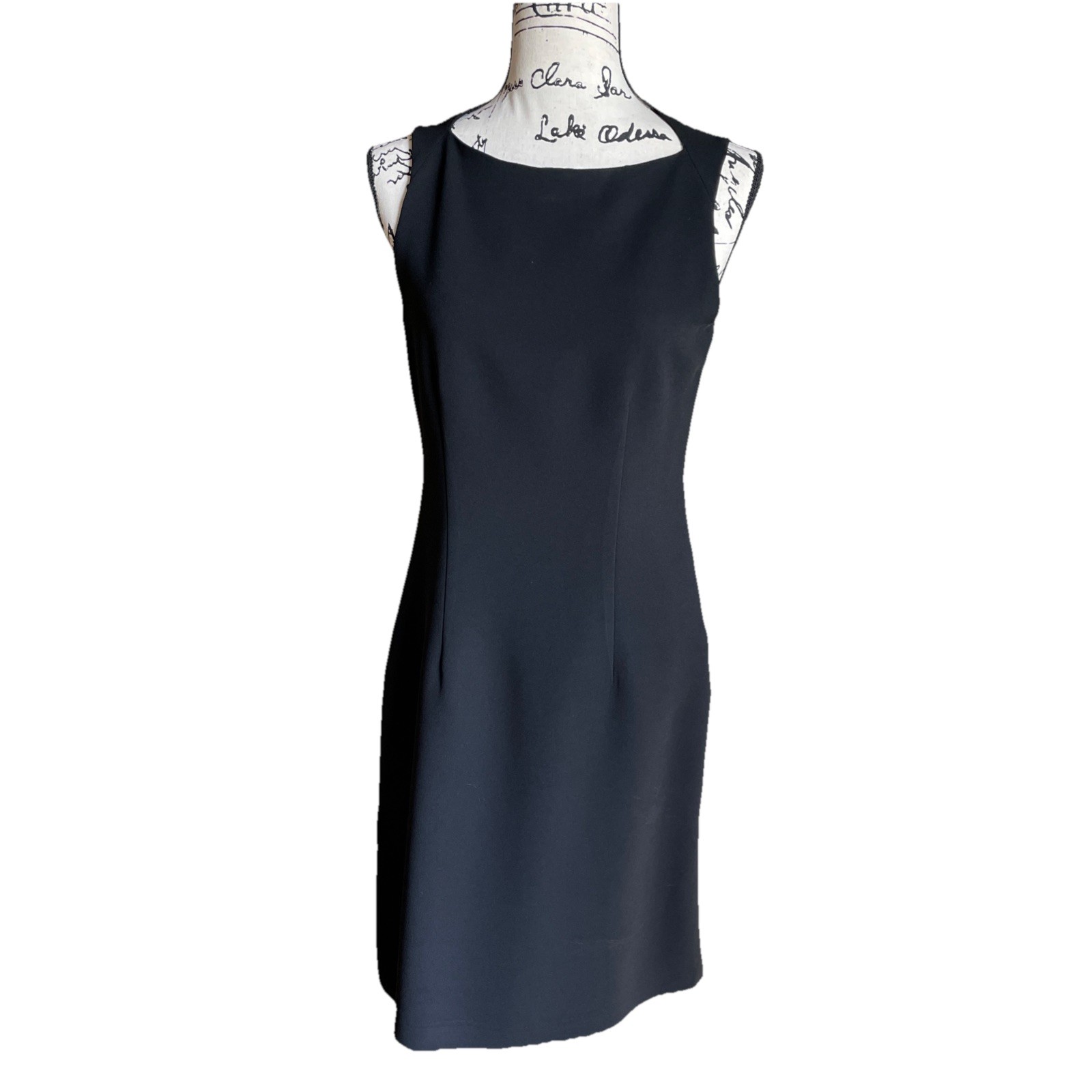 Vintage Harold&rsquo;s Black Lined Sheath Dress Made In USA Women&rsquo;s Size 4 EUC
