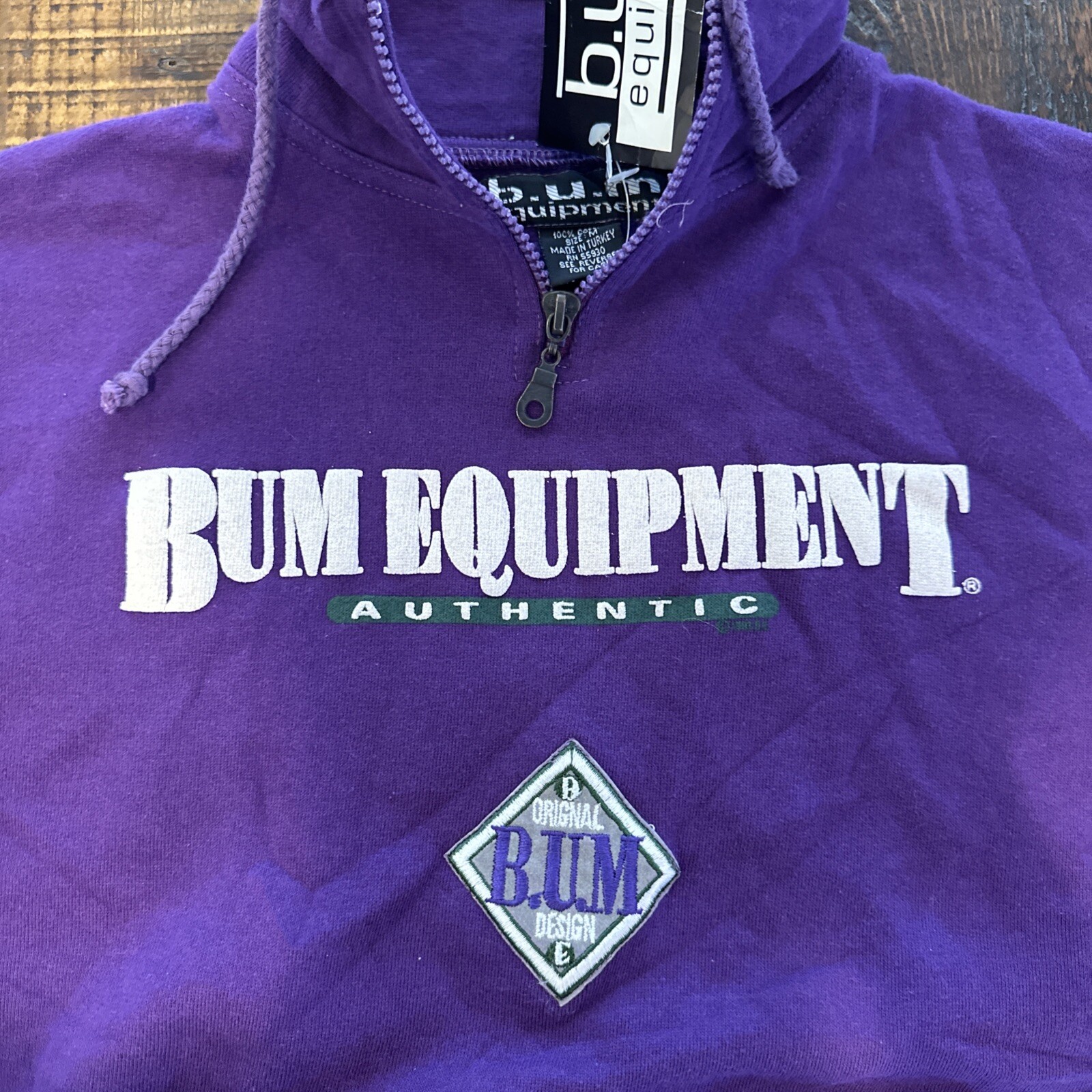 B.U.M. B U M Equipment Vintage Sweatshirt Women&rsquo;s Medium M Purple NWT NEW