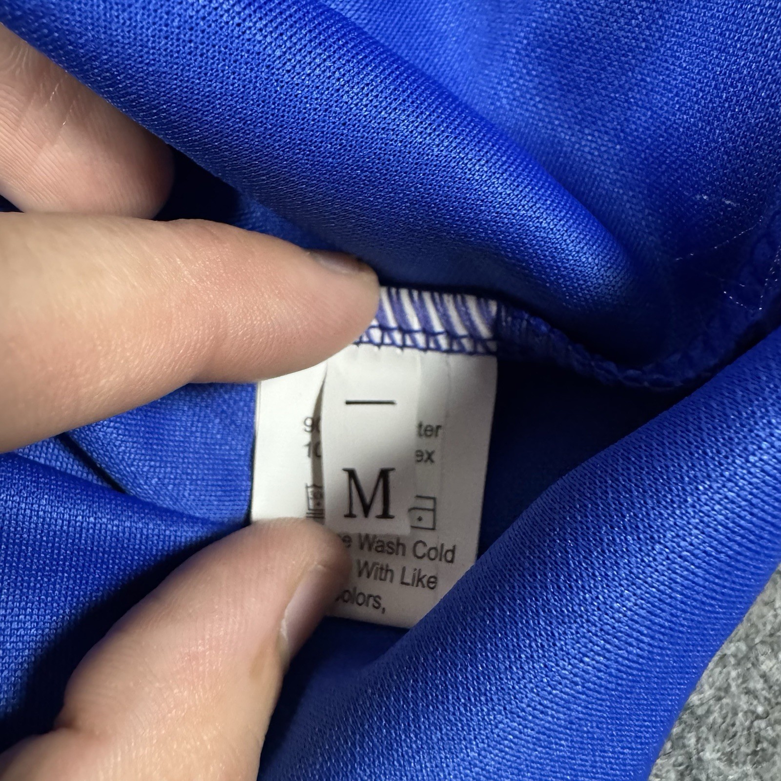 1960s Era Women’s Mod Dress Cobalt Blue Collared Size Medium Button Details