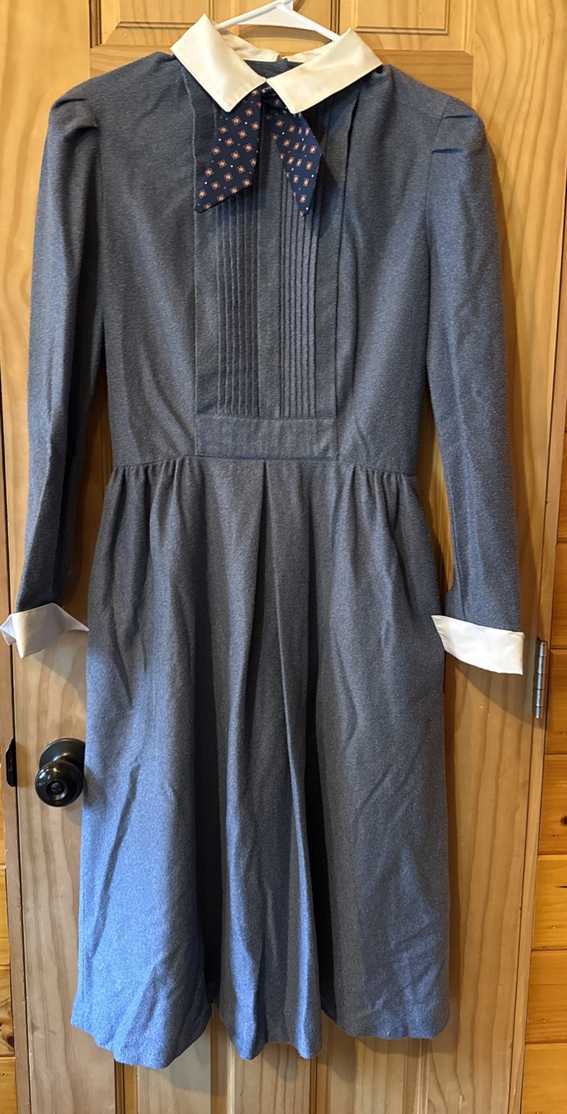 Vintage Act 1 Blue Dress NY, 80’s Retro Dress Office Attire School Girl Unique
