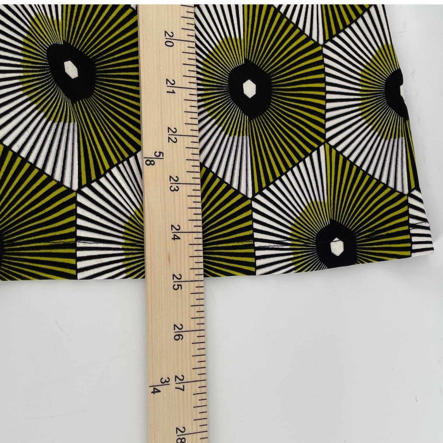 Mod Retro Sleeveless Top Womens Large Green Indie 60s 70s 80s Psychedelic Bold