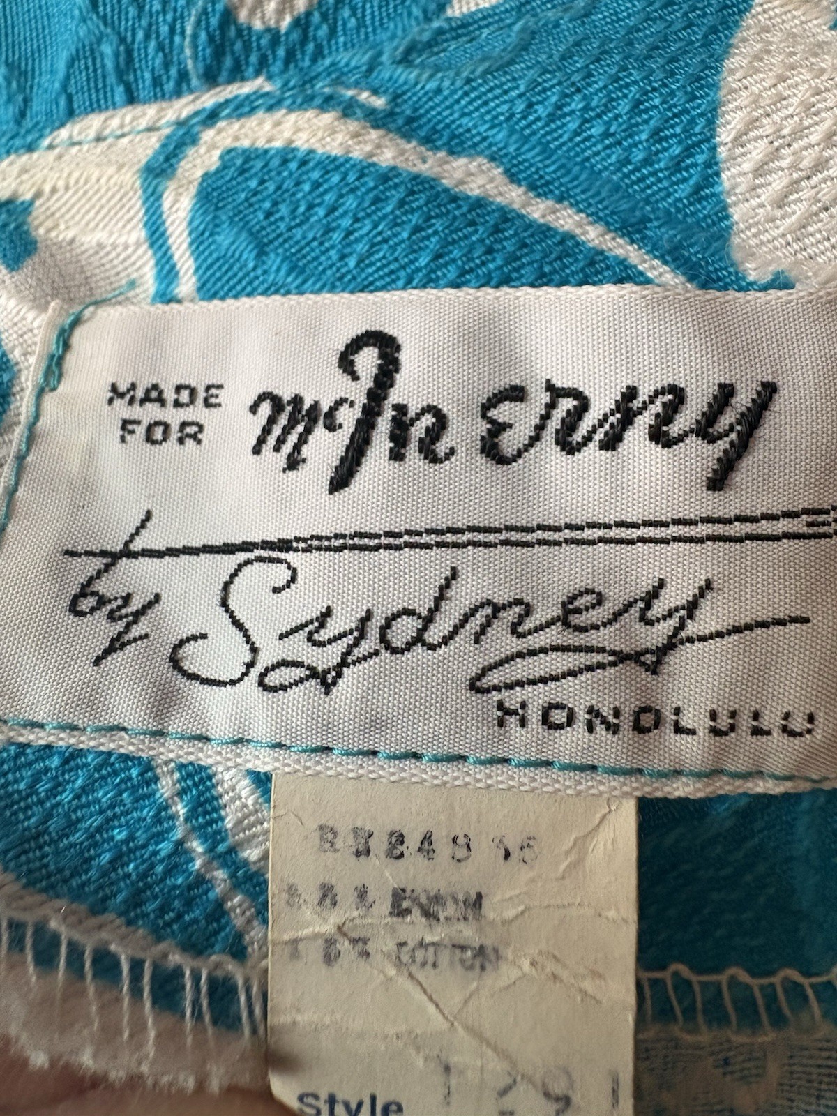 VTG 1960s McInerny by Sydney Honolulu Hawaiian Cheongsam Dress M 38/34 NWD