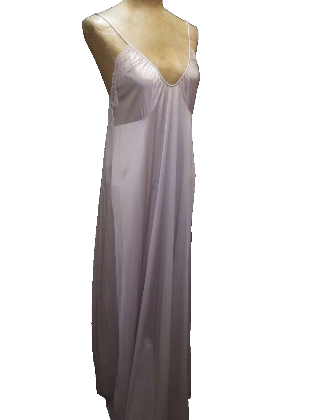 Vintage 1970&rsquo;s Pale Tan-Gold Nylon Nightgown & Robe Set Gossard Small NWT