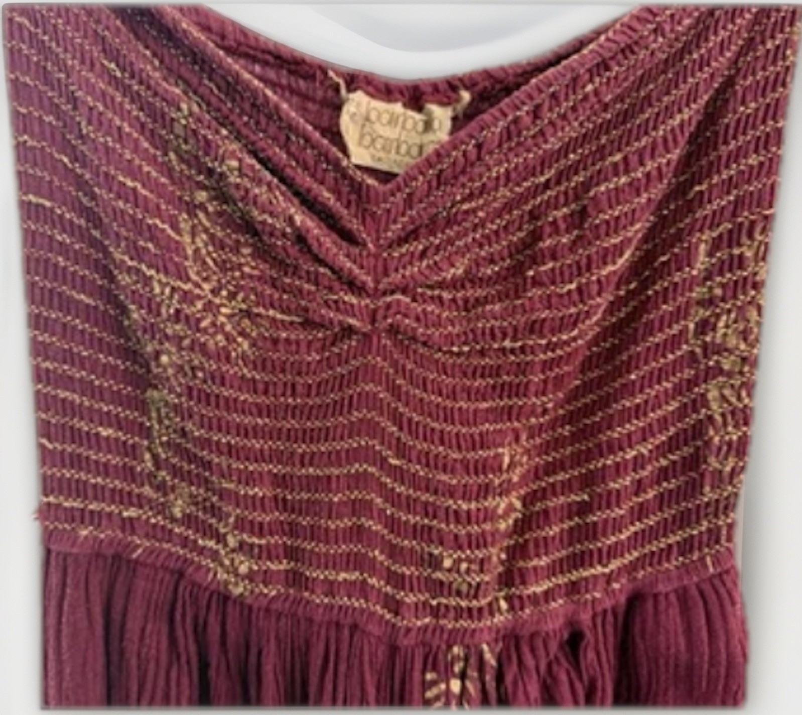 ORIGINAL Vintage Barbara Barbara California Strapless Palazzo Size XS/S 70s/80’s