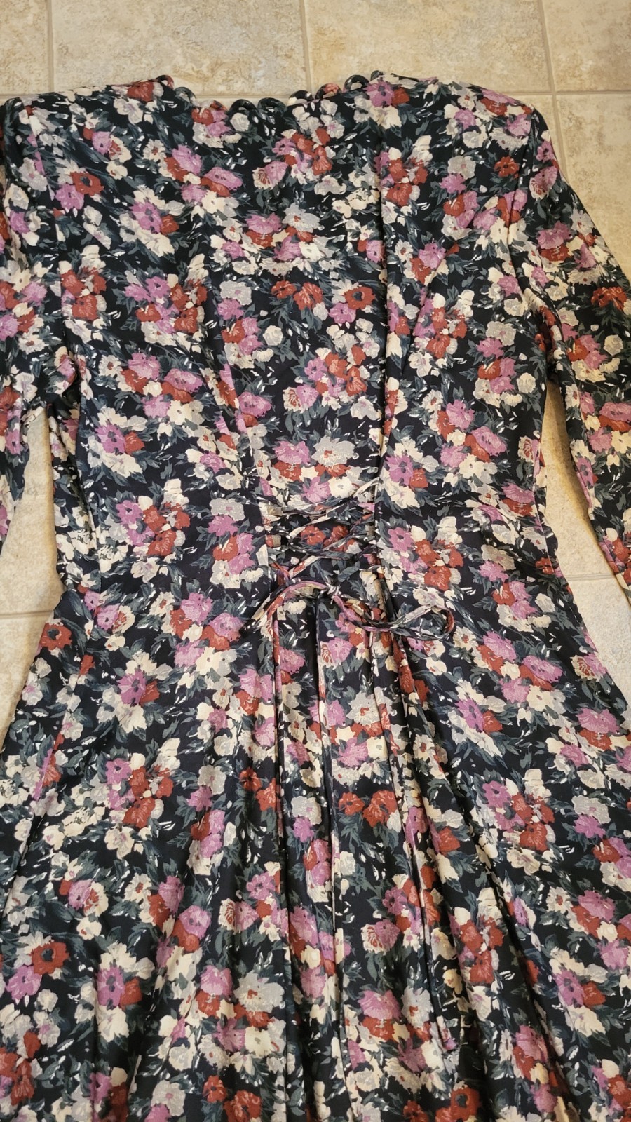 Vtg E.D. Michaels by Melanie Drucker Floral Sz 11-12 A-Line Dress Cottagecore