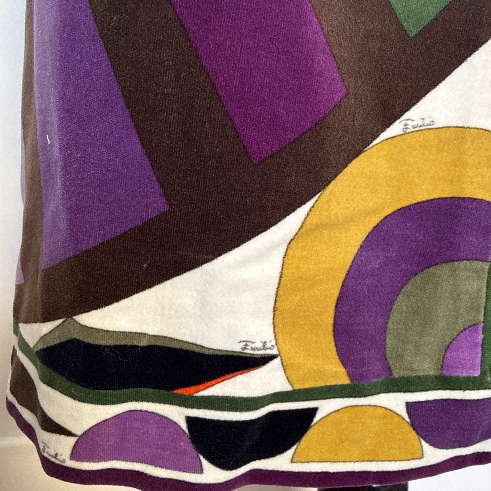 Vintage 1960’s Emilio Pucci For Saks Fifth Avenue Velvet A-Line Skirt XS Mod
