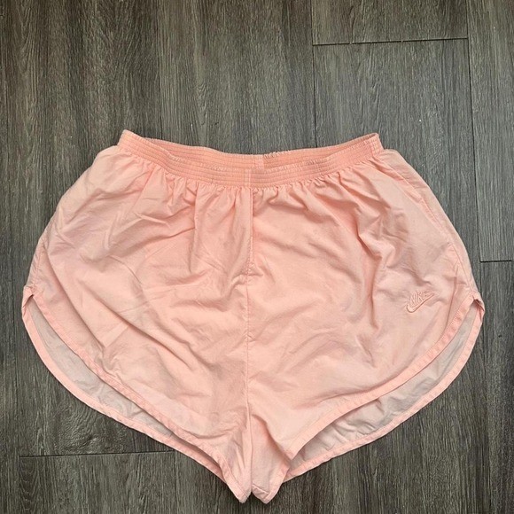 Vintage Nike Running Shorts Peach Pink Made in USA Women&rsquo;s Medium