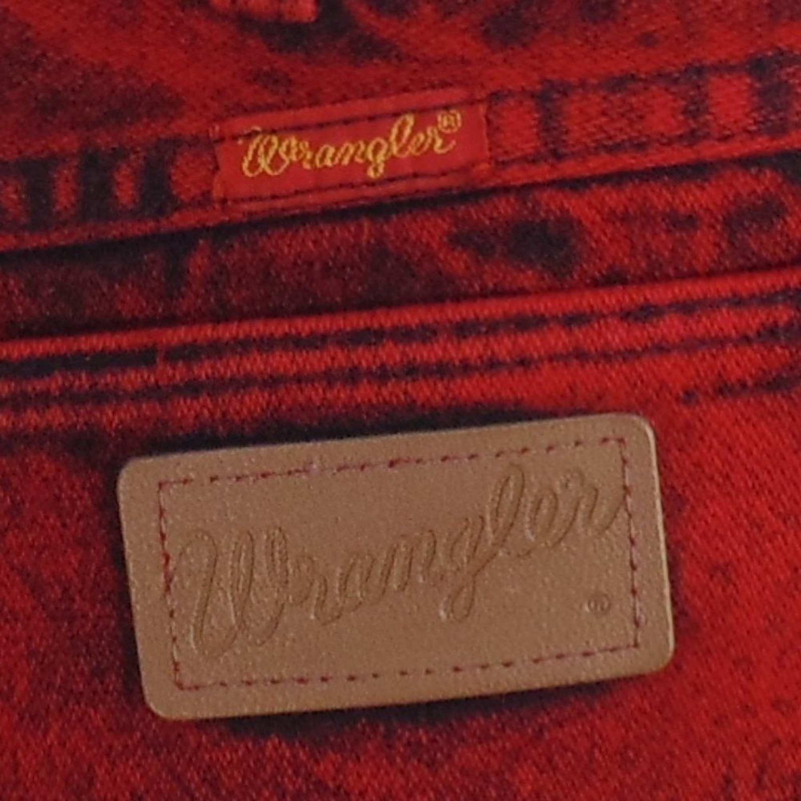 Vintage WRANGLER Jeans, 25&Prime;, Red Acid Wash, Zipper Fly,5 pocket, Relaxed fit USA
