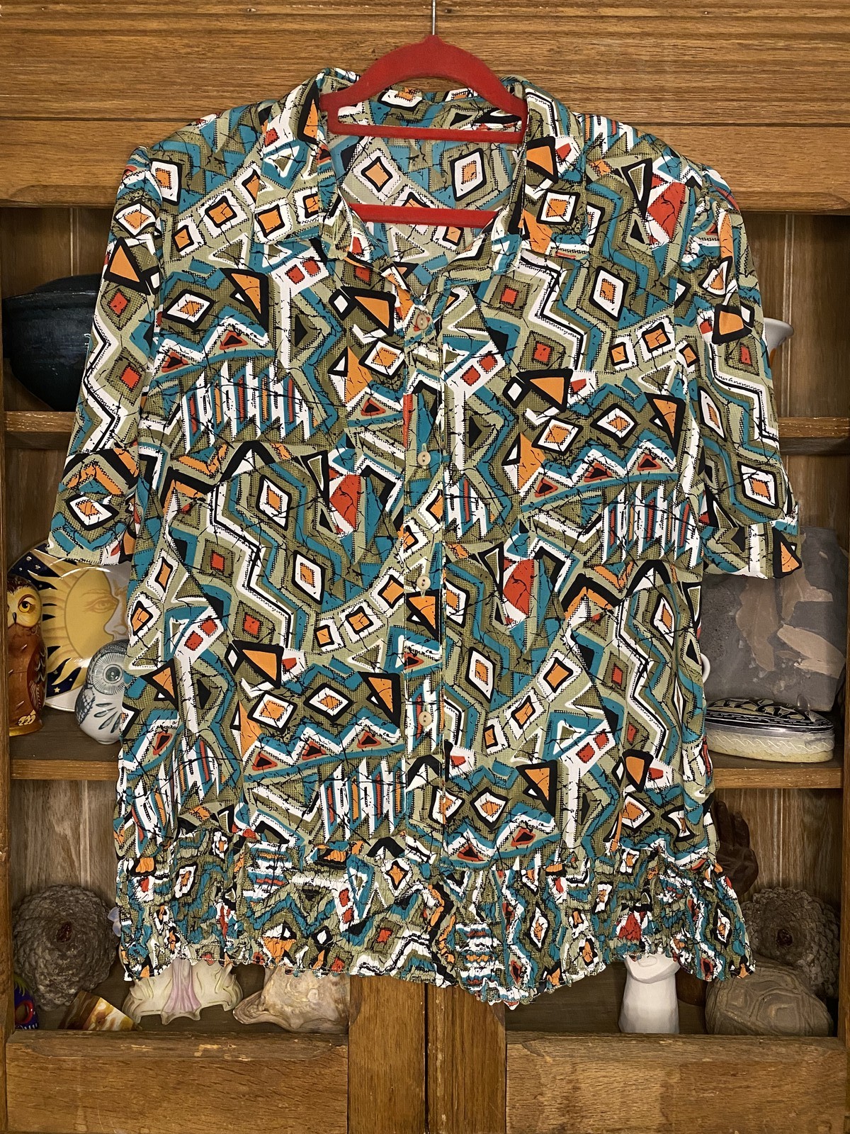 Abstract 80s Shirt Size 10