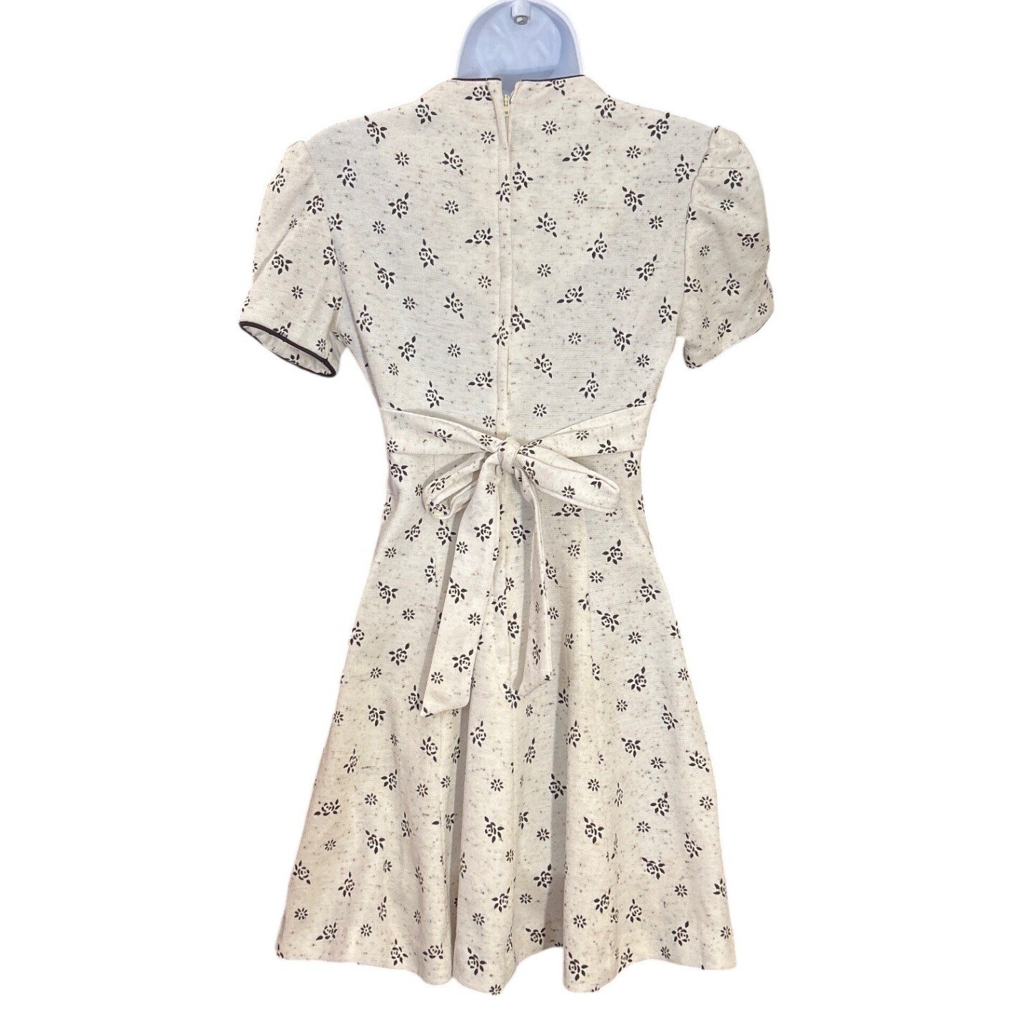 70s Unbranded Floral Mini Dress Cottagecore Prairie