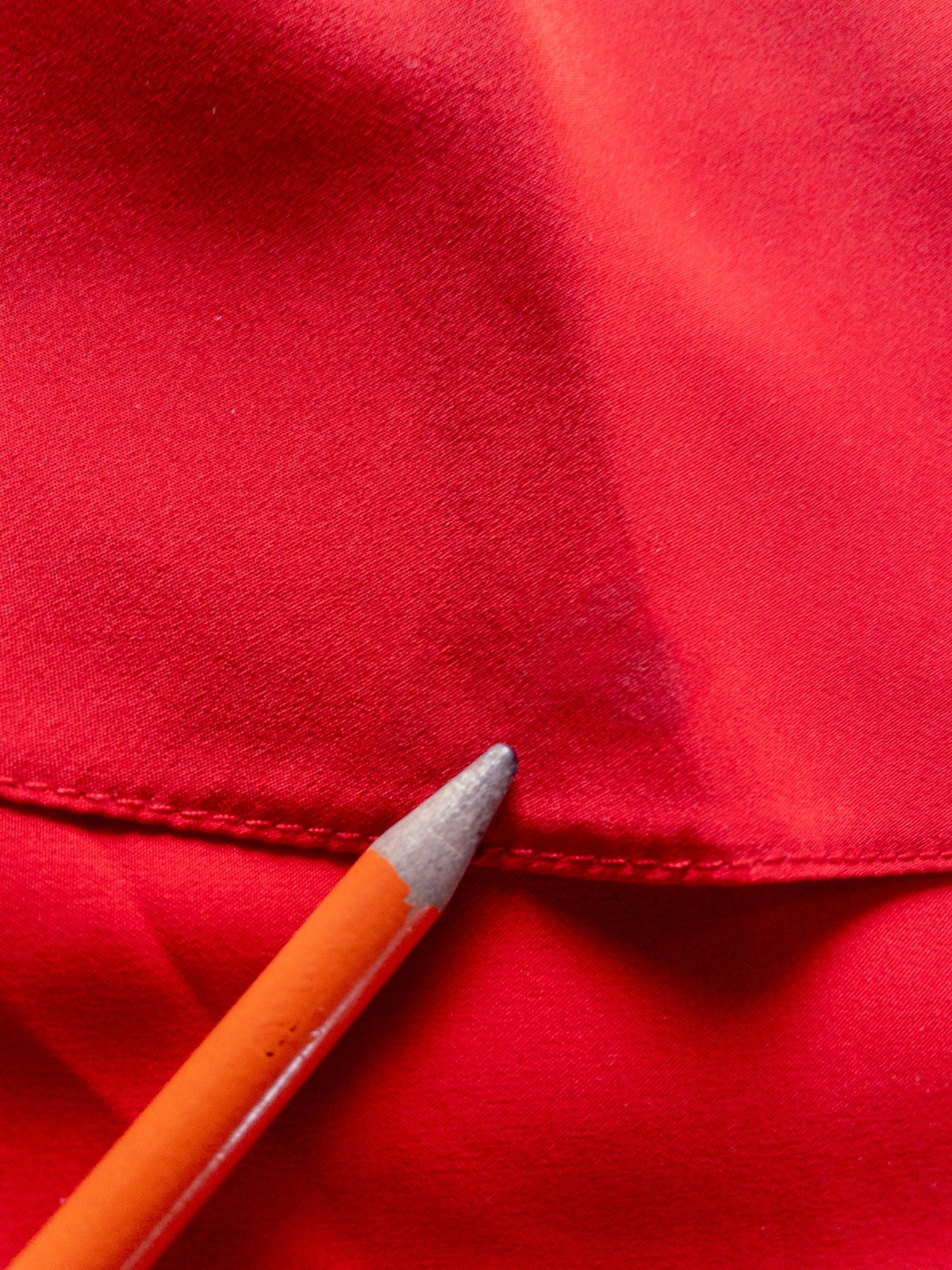 Jacques Molko Paris Vintage Red 100% Silk Top Lux Designer 1980&rsquo;s – 1990&rsquo;s RARE!