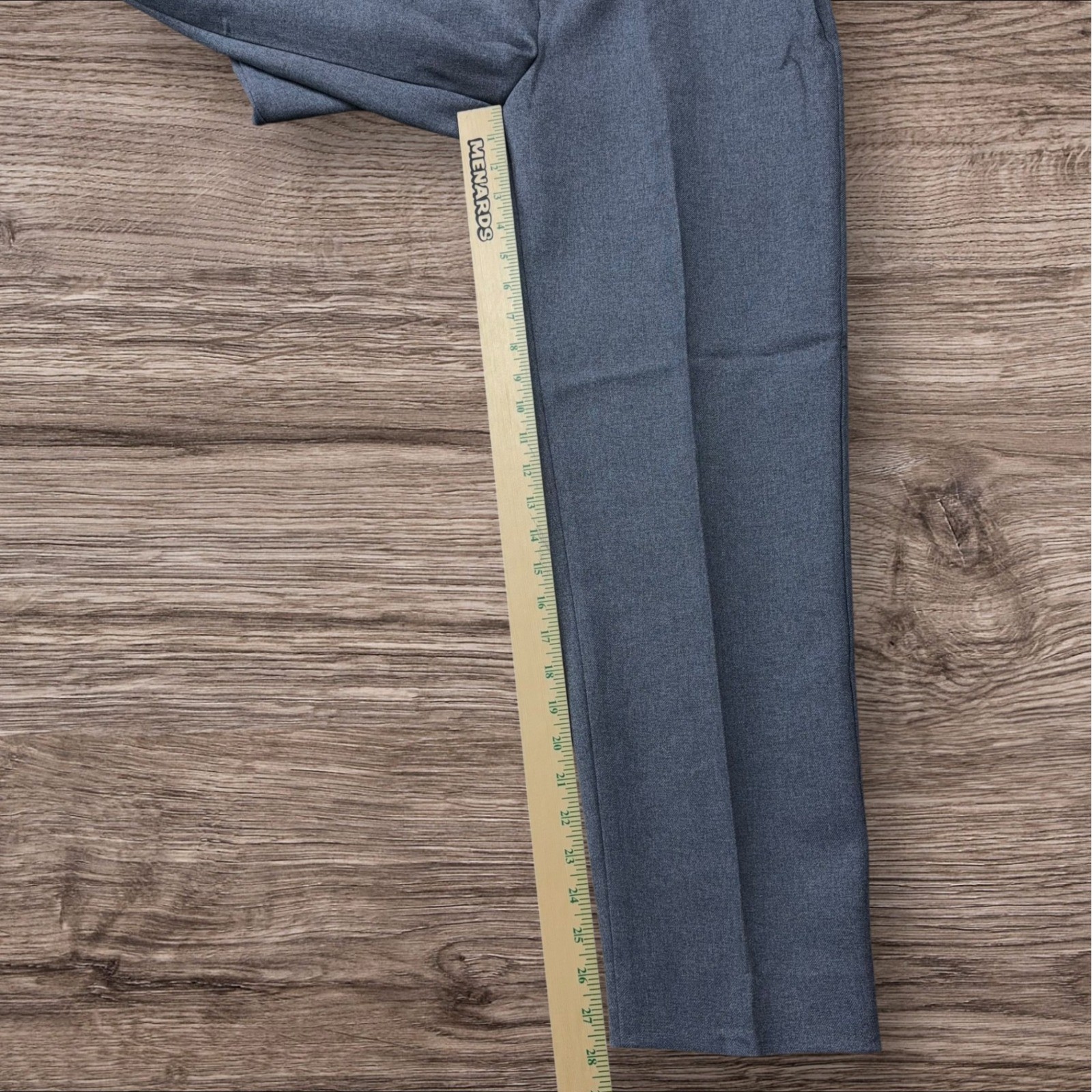 Vtg Levi&rsquo;s Bend Over Sta-Prest Gray Slacks Womens Size 12 (28×28) Made in USA