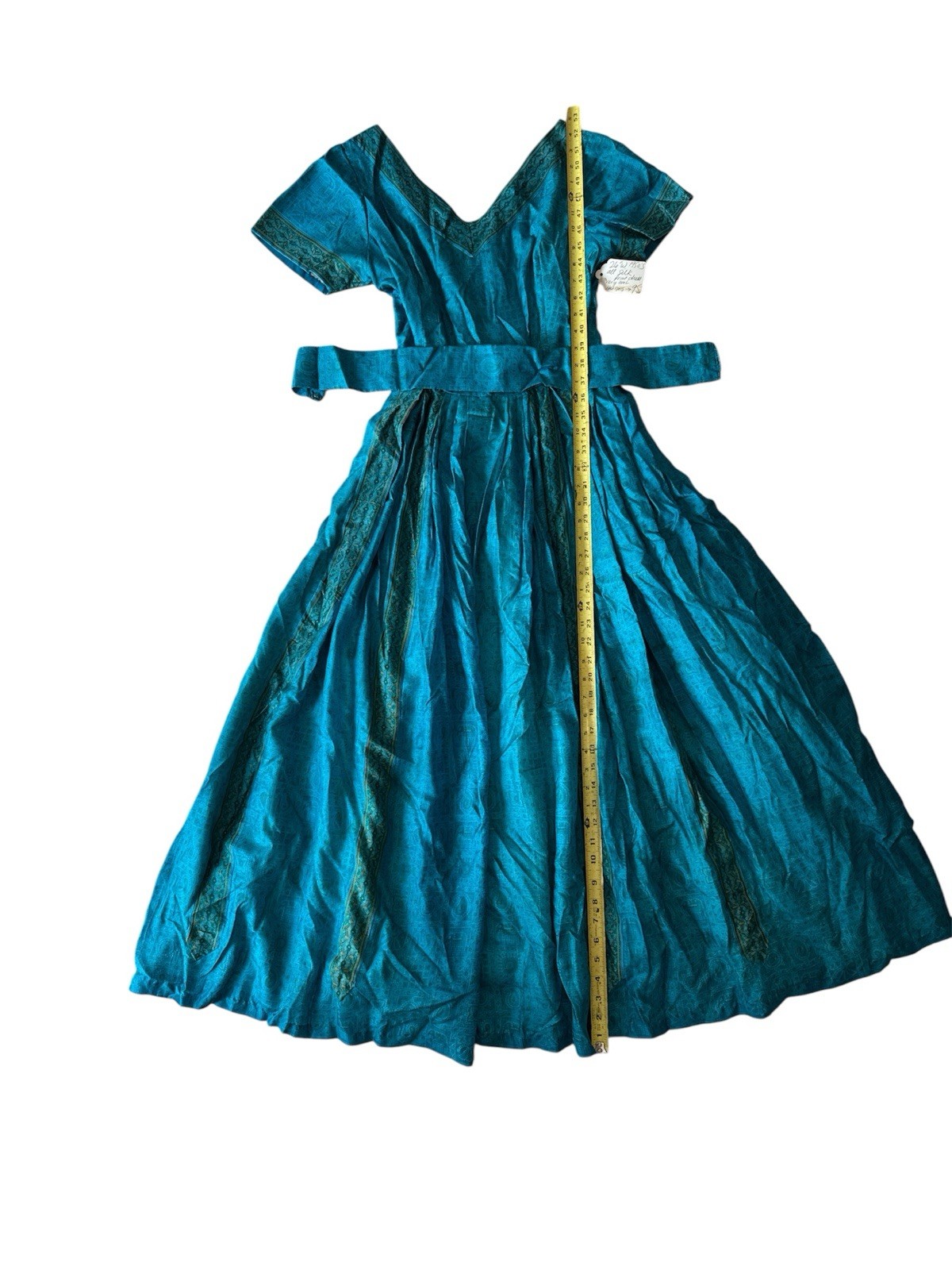Silk 1950’s Vintage Dress Size 26- See description