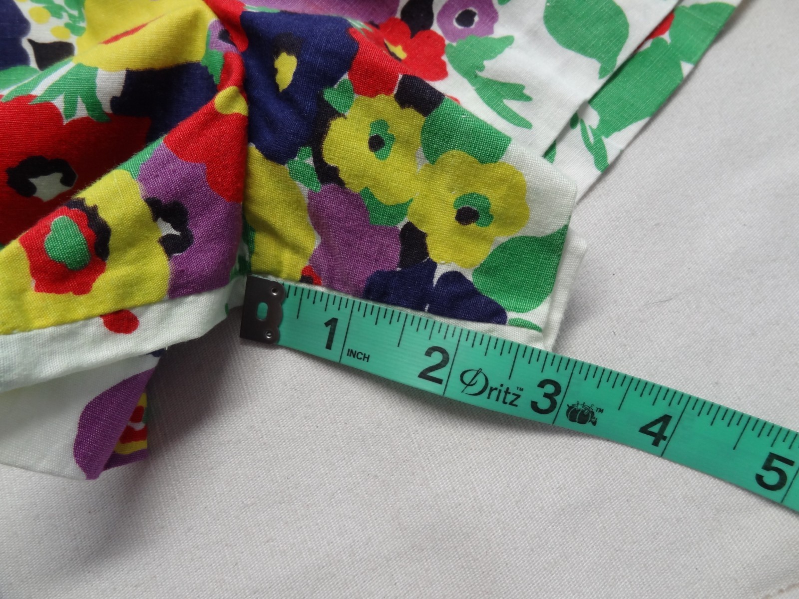 Mini Dress Shorts SET 18 1/2 Floral 60s 70s Hippie VTG ILGWU Union Made in USA