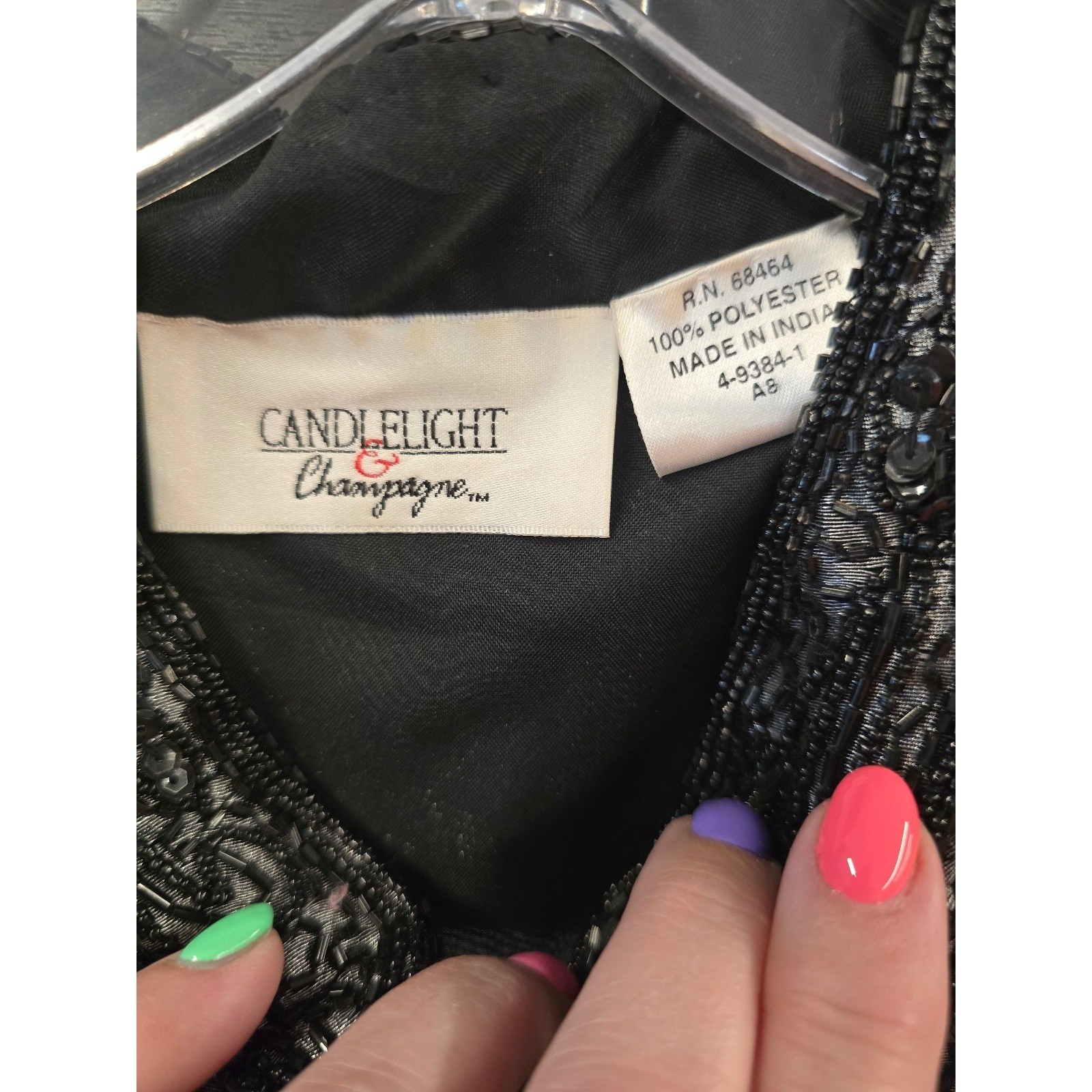 Candlelight & Champagne Vintage Poly Blend Lamè Duster