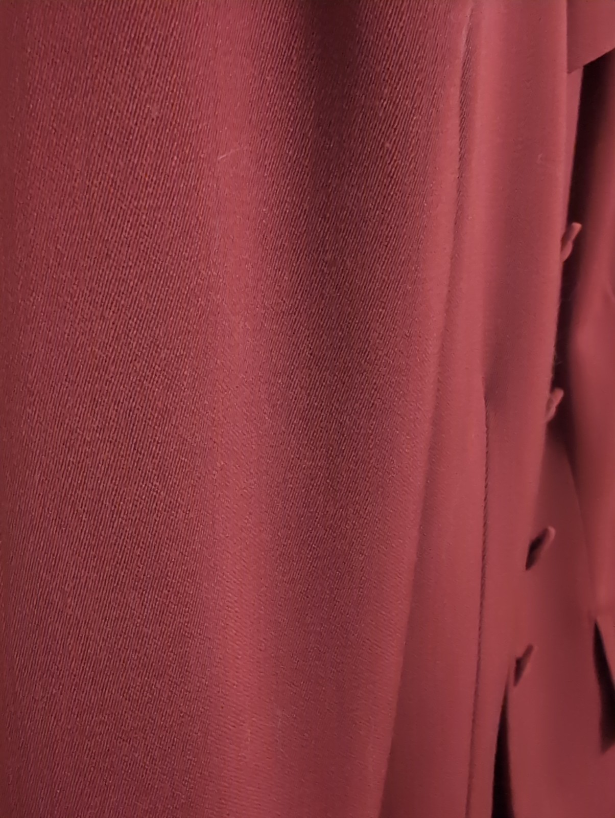 1940s Rummel Abbate California Custom Burgundy Gab Skirt Suit Vintage Wool