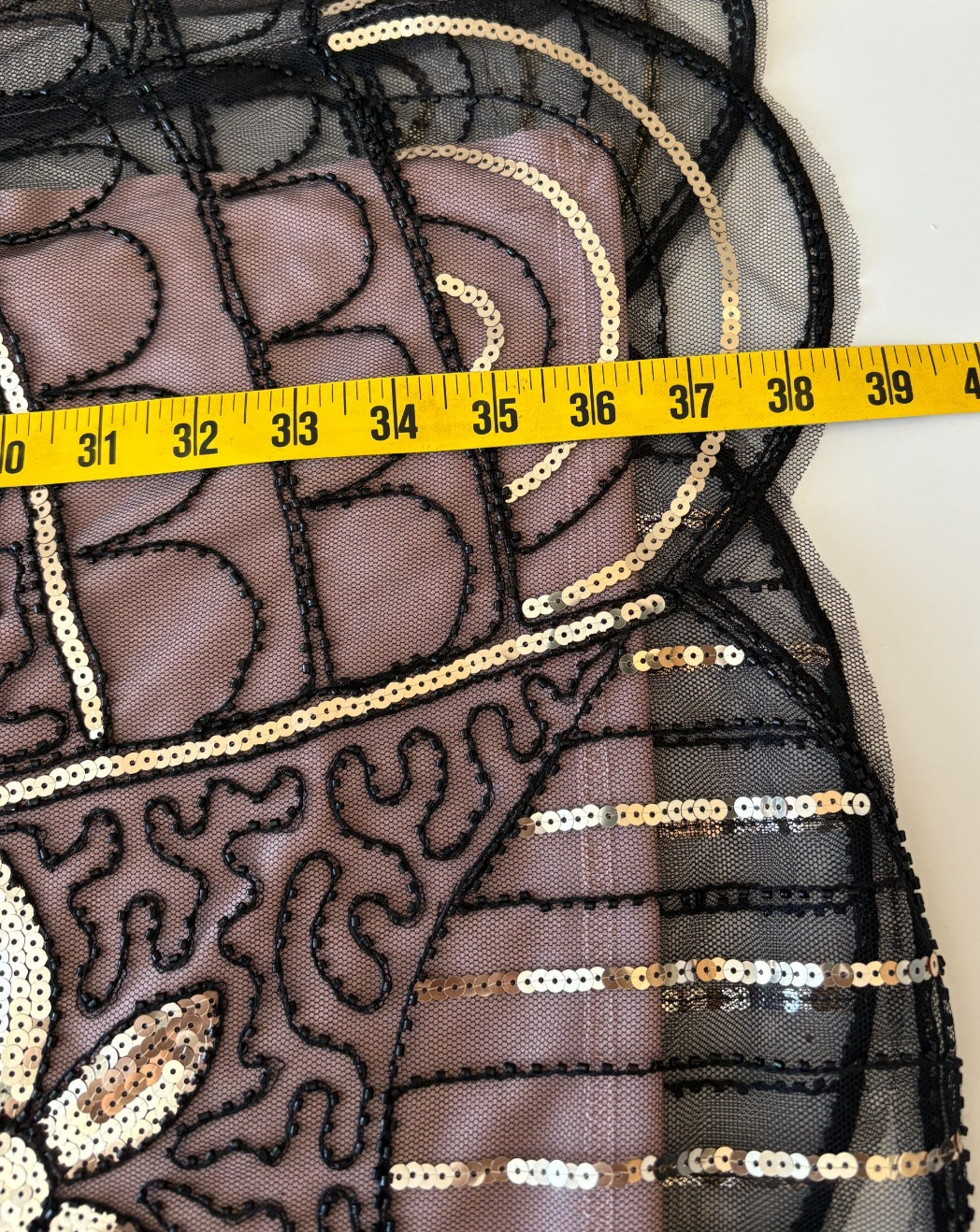 1920s Flapper Beaded Sequin Dress Art Deco Great Gatsby / Party / Event XL