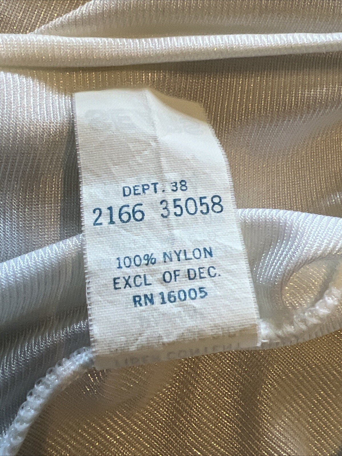 Vtg Sears Slip Long Full Maxi Length Ivory Size medium 12/14