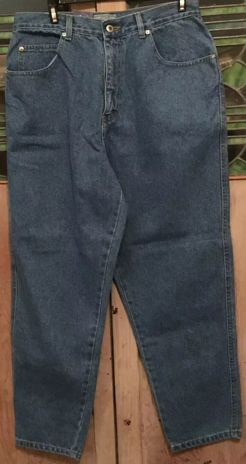 NOSWT 80s 90s Vintage Bugle Boy Womens Denim Jeans 609 RELAXED LEG Size 16 Short