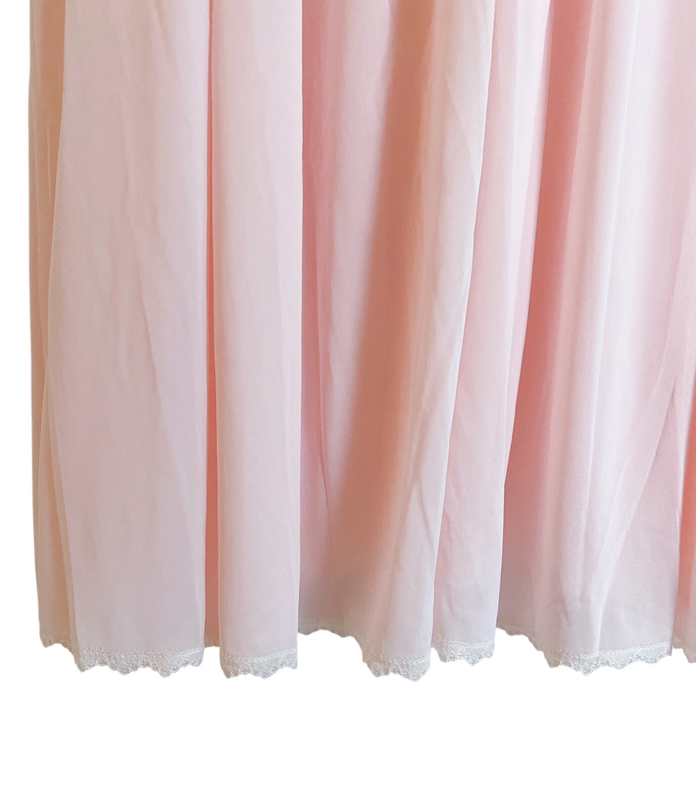 Vintage Miss Elaine Pink Peignoir Nightgown Robe Set Lace Nylon Size Medium EUC!