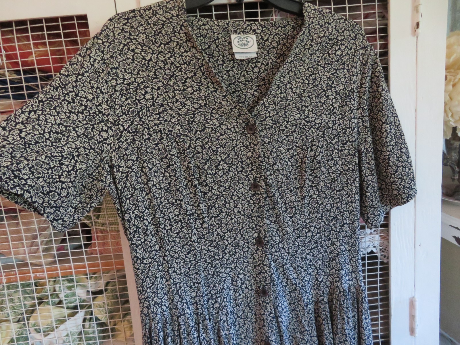 Vintage Women&rsquo;s Laura Ashley Dress Boho Chic Farmer Girl sz 10 MoreDressesListed