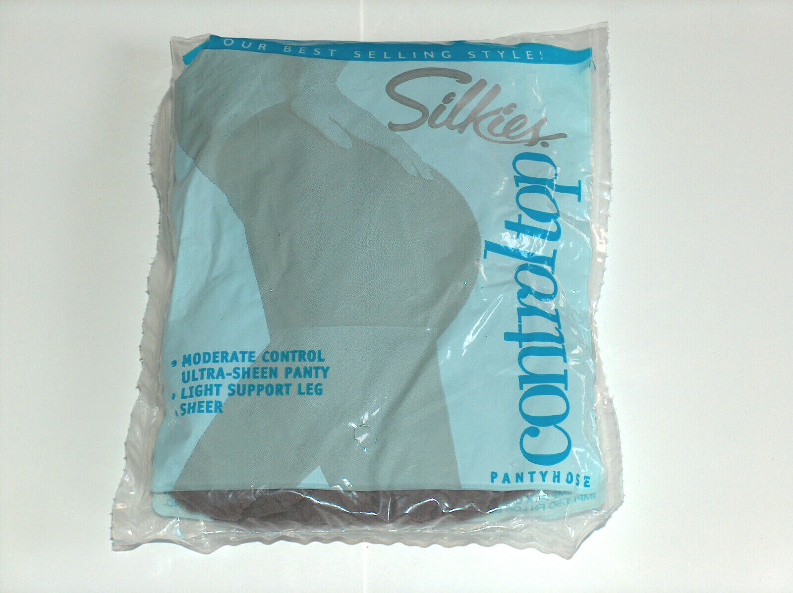 Control Top Silkies SZ LRG Ultra Sheen Panty Sheer Pantyhose Hose L Support Legs