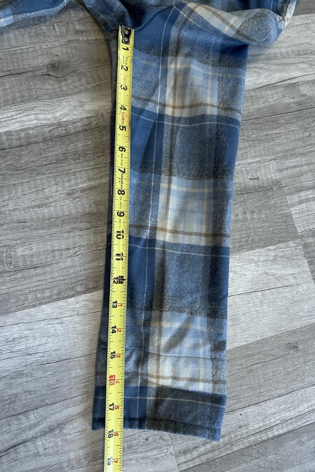 Vintage Pendleton Petite Blue Plaid Wool 49er Jacket Made In USA Medium Button