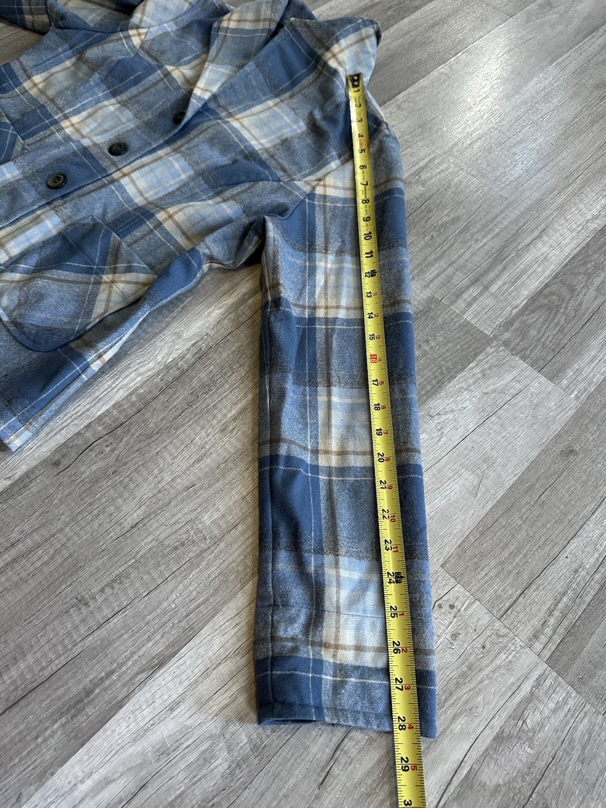 Vintage Pendleton Petite Blue Plaid Wool 49er Jacket Made In USA Medium Button