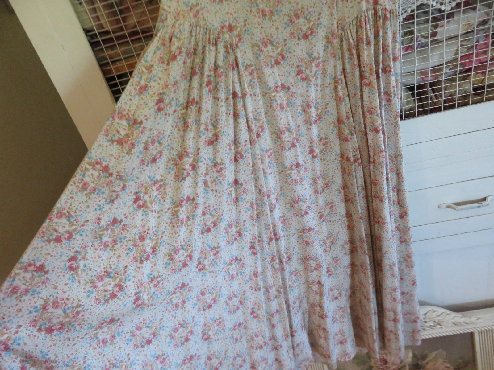 Vintage Women&rsquo;s Laura Ashley Dress Boho Chic Farmer Girl sz 8 MoreDressesListed