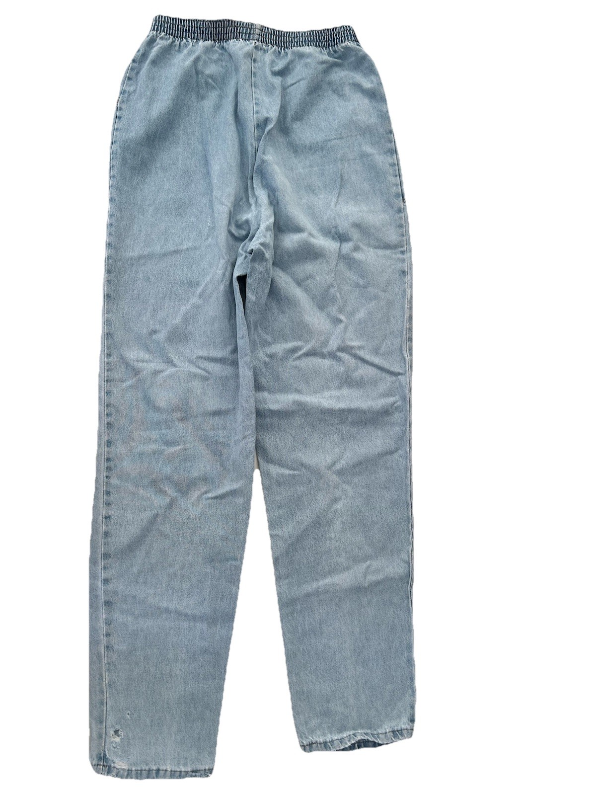Vintage 90s Chic Distressed High Rise Mom Jeans Denim Womens 8 Light Wash Pants