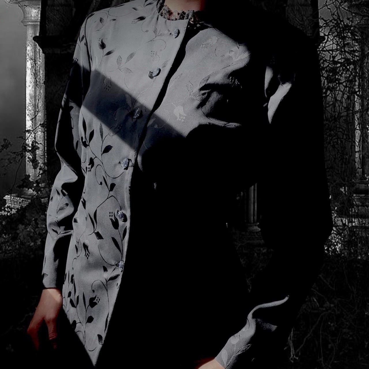 1980s handmade Victorian revival blouse