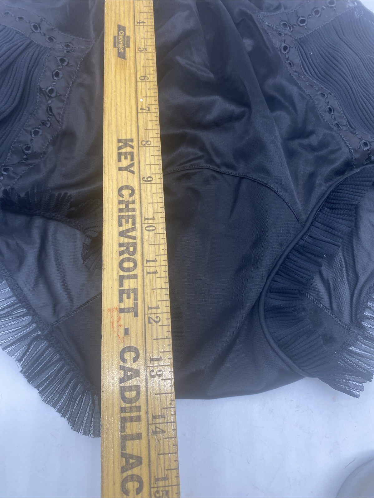 Vintage Roger’s Nylon Under Ware Panties Black Lace Gorgeous!