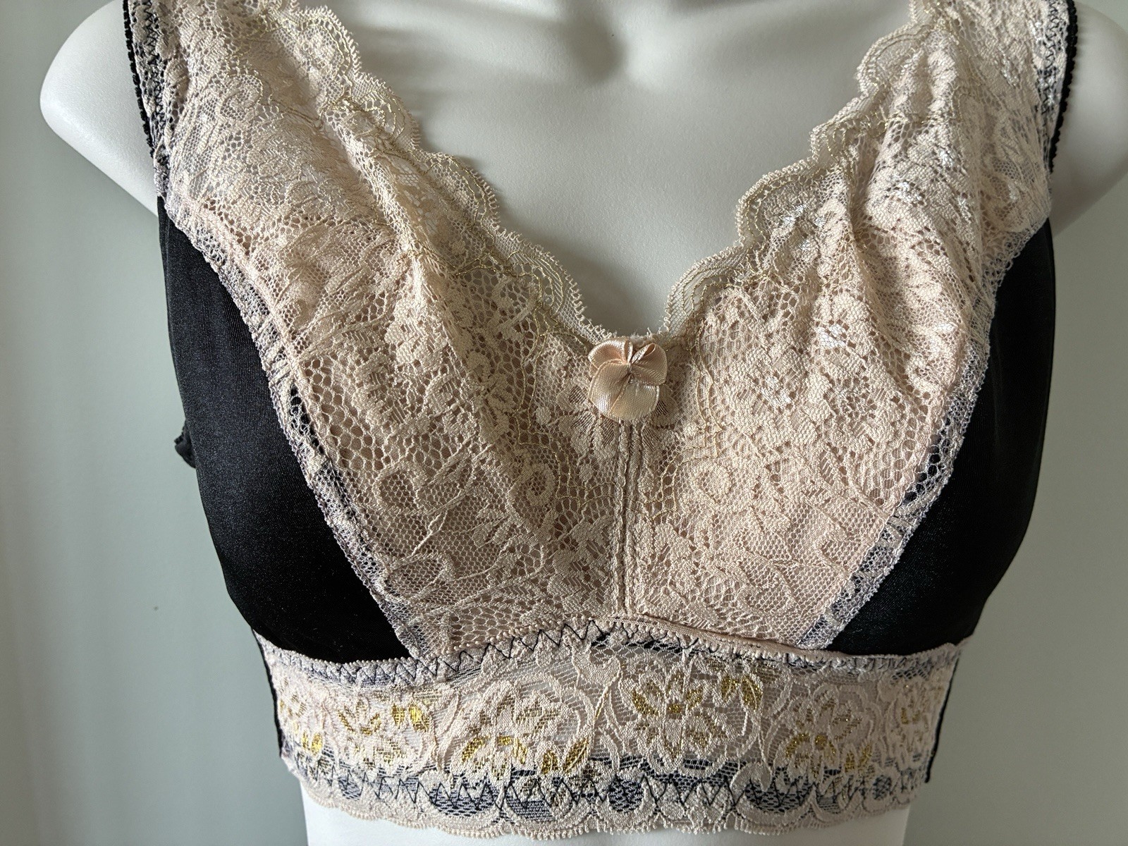 Vintage Soft Cup Bra+Girdle Retro-Style Pinup Girl Sets XS or M Black Blue Rose