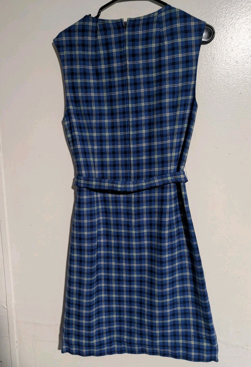 Vintage Pendleton Virgin Wool Plaid Dress 1950s 1960s Size 12