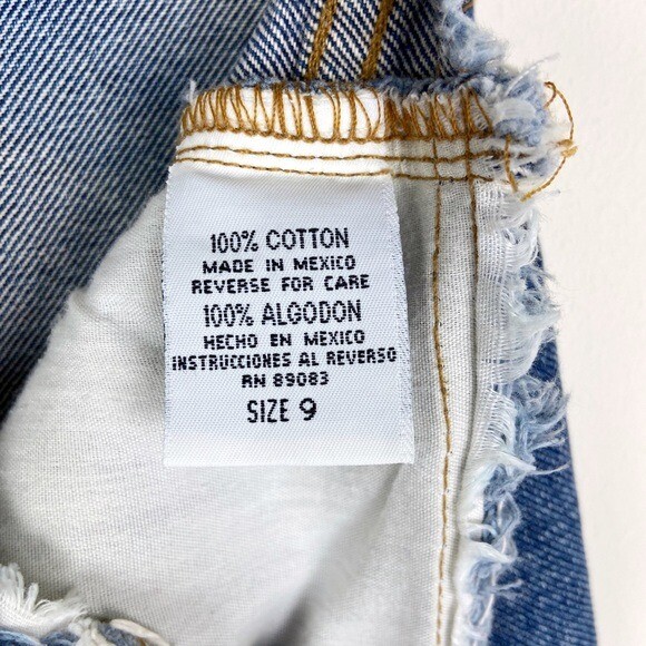 l.e.i. Y2K Denim Jean Mini Skirt