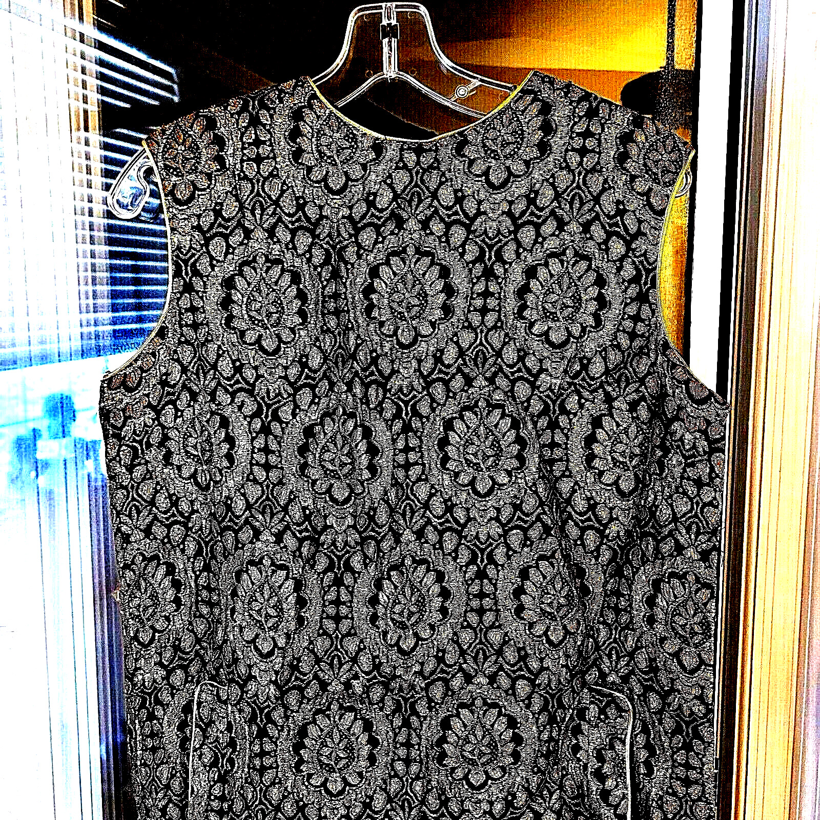 Junior Sophisticates Original-Cocktail Dress 1960s Gold Lame Sleeveless-size 12