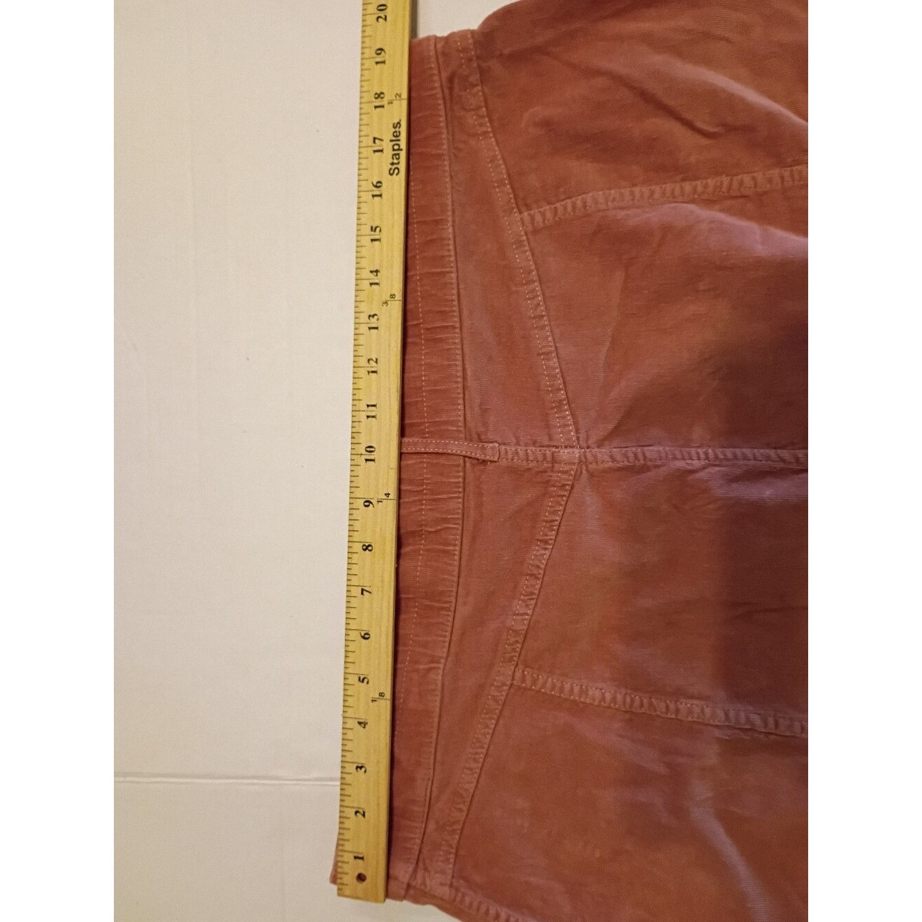 aerie Rust Button-Front Corduroy Mini Skirt Sz XXL