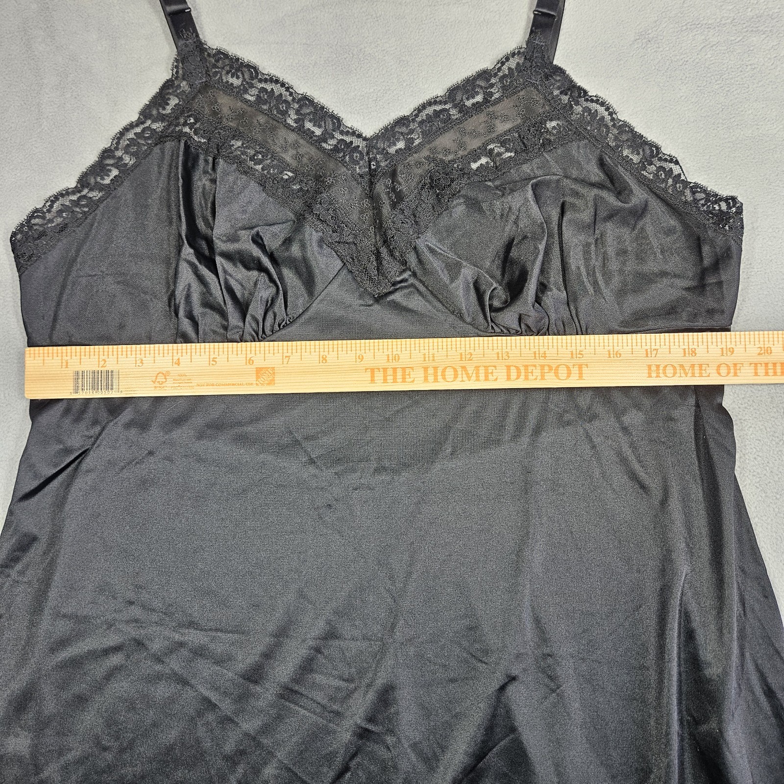 Vintage Lorraine Slip Womens 44 Dress Lingerie Delicate Lace Goth Babydoll