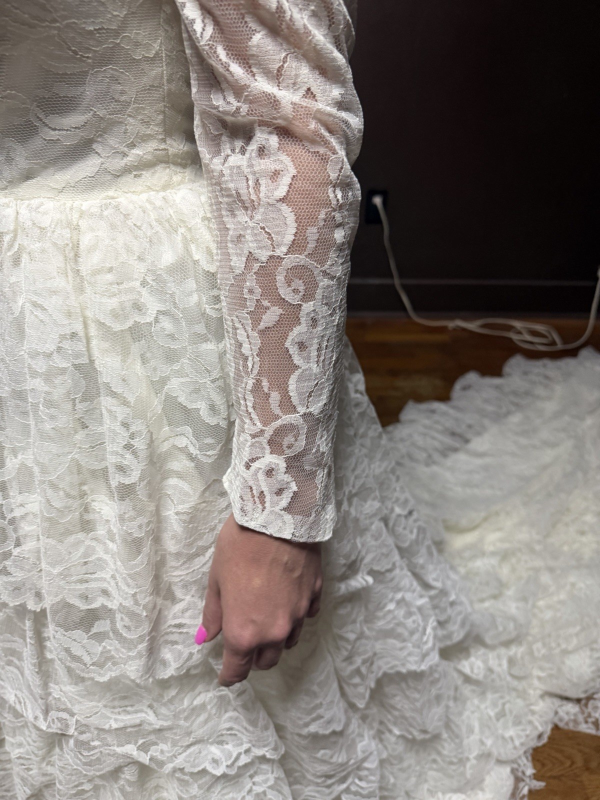 Vintage 60’s Bridal Originals Wedding Dress with Long Train