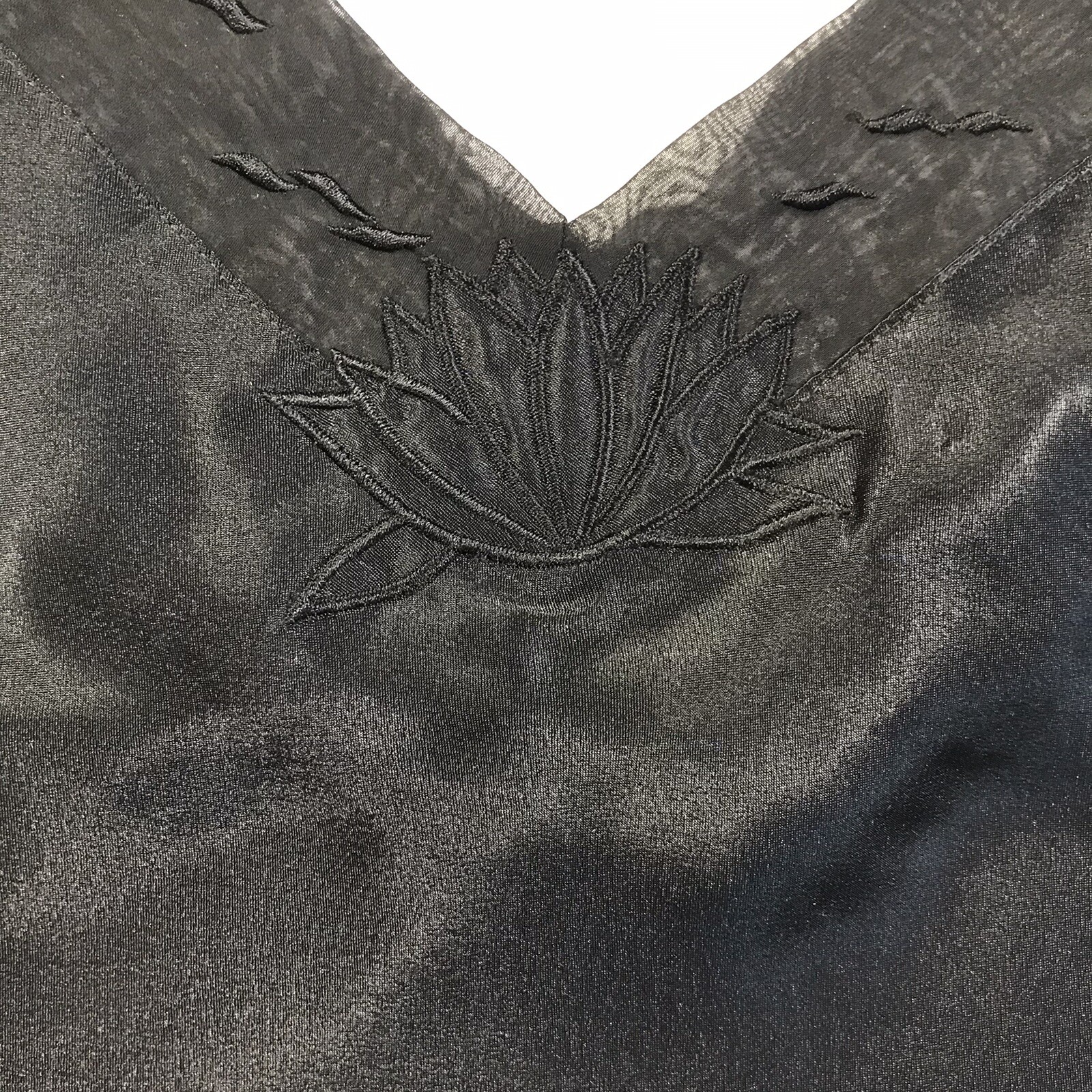 NWOT Vintage Val-Mode Camisole Black Cami Medium Gorgeous