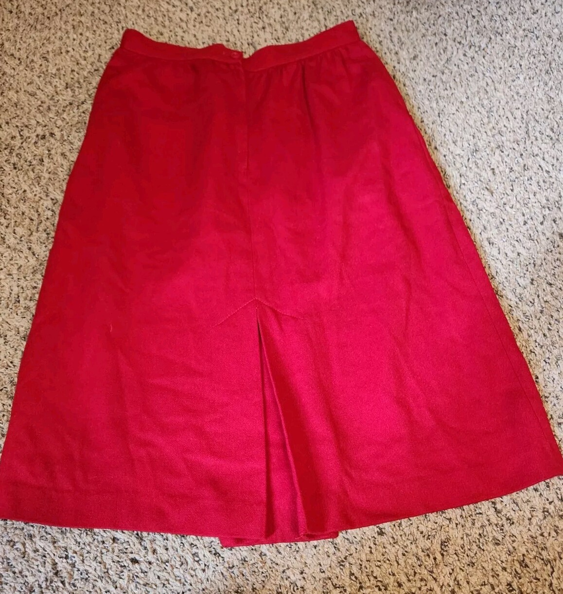 💥 Women&rsquo;s Vintage Union 1960s Winkelmans Wool Suit Set Skirt Jacket Cherry Red